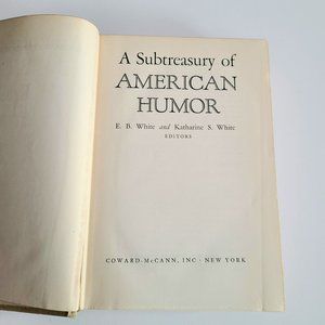 A Subtreasury of American Humor book. 1941.